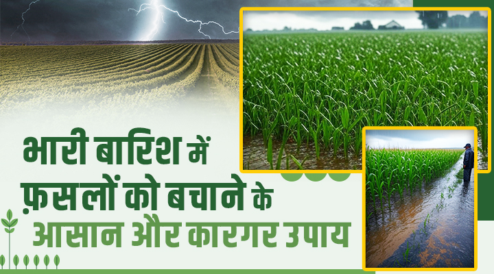 Protecting Crops from Heavy Rains भारी बारिश से फ़सलों का बचाव
