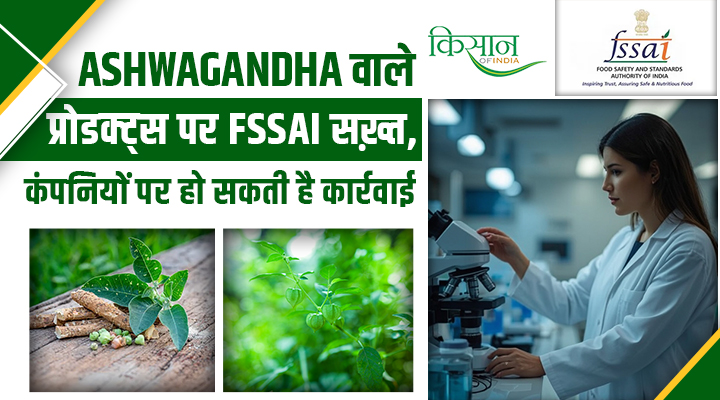 FSSAI ने अश्वगंधा को लेकर दी सख़्त चेतावनी: पत्तियों का इस्तेमाल पूरी तरह बैन, जड़ का ही हो यूज़